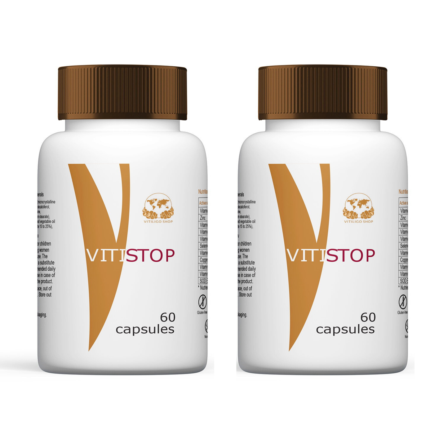 VITISTOP® Food Supplement 60 capsules – Nutritional synergy for skin prone to depigmentation