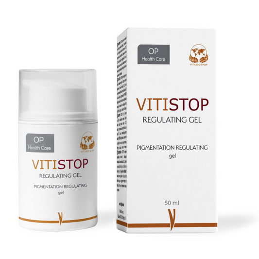 VITISTOP® Gel 50 ml for skin prone to vitiligo – Cosmetic for even skin tone