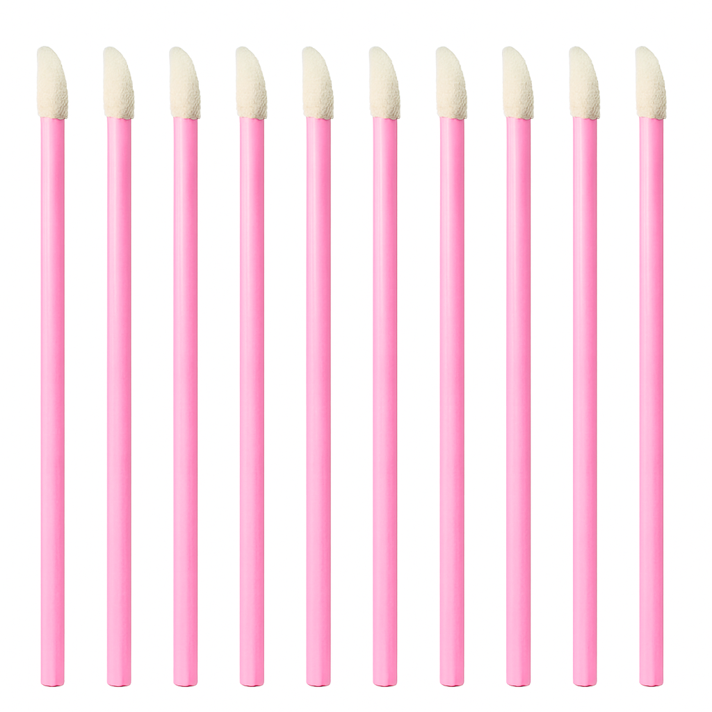 Applicateur rose, lotion autobronzante, précision visage & corps