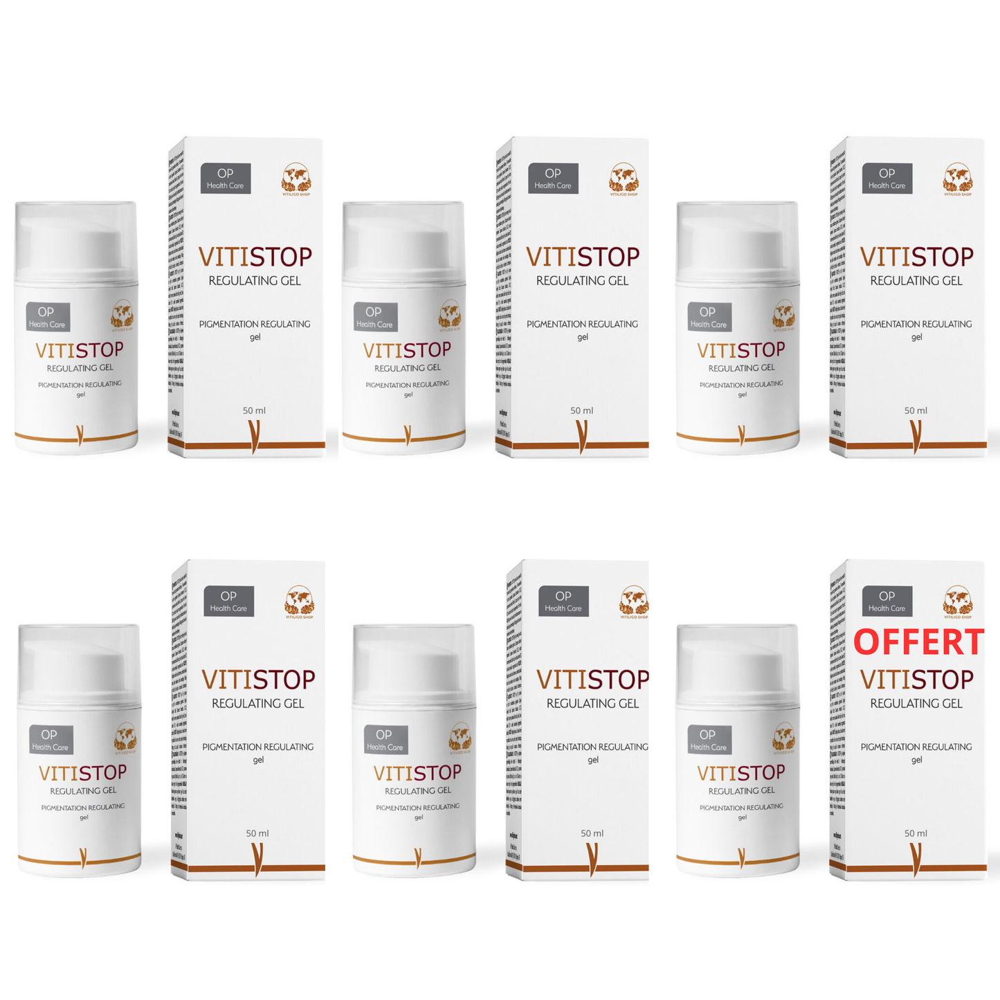 VITISTOP® Gel 50 ml for skin prone to vitiligo – Cosmetic for even skin tone